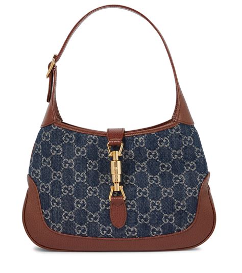 gucci jackie denim|gucci jackie 1961 shoulder bag.